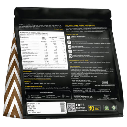 NXTShift Yeast Protein Powder 1kg Complete Plant-Based Amino Acids