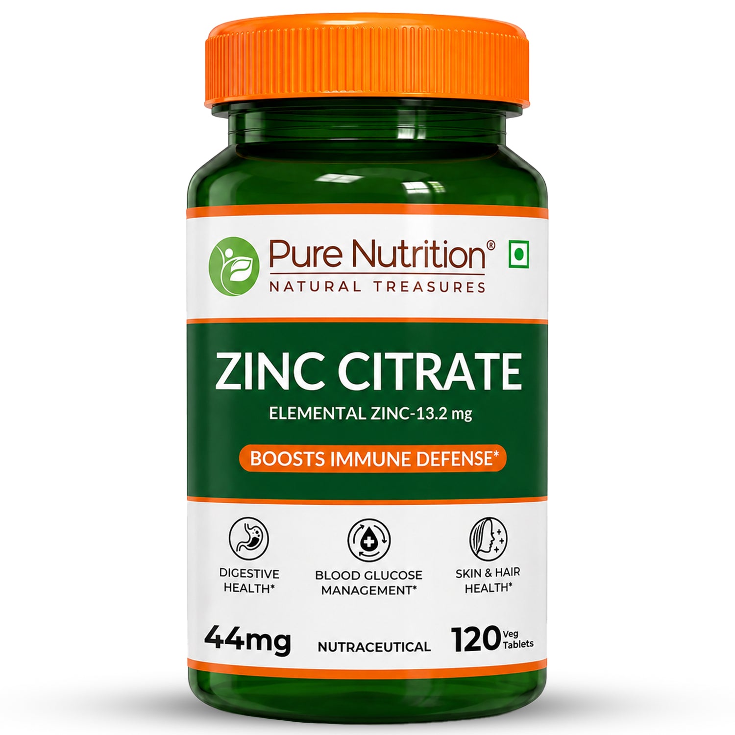 Zinc Citrate High Absorption Immunity Support | 120 Veg Tablets
