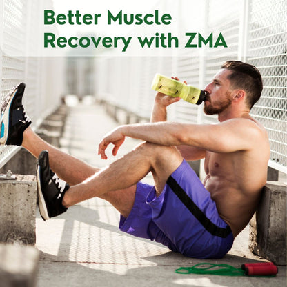 Zinc ZMA - 120 Veg Tablets | 800mg with Zinc, Magnesium Aspartate & Vitamin B6 | Enhances Muscle Recovery, Strengthens Bones, Boosts Sleep Quality & Supports Immune Health | Ideal for Active Lifestyles