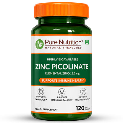 Zinc Picolinate 13.2mg  High Absorption | Immunity & Skin Support