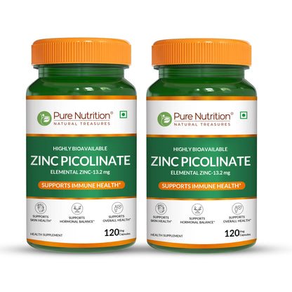 Zinc Picolinate 13.2mg  High Absorption | Immunity & Skin Support