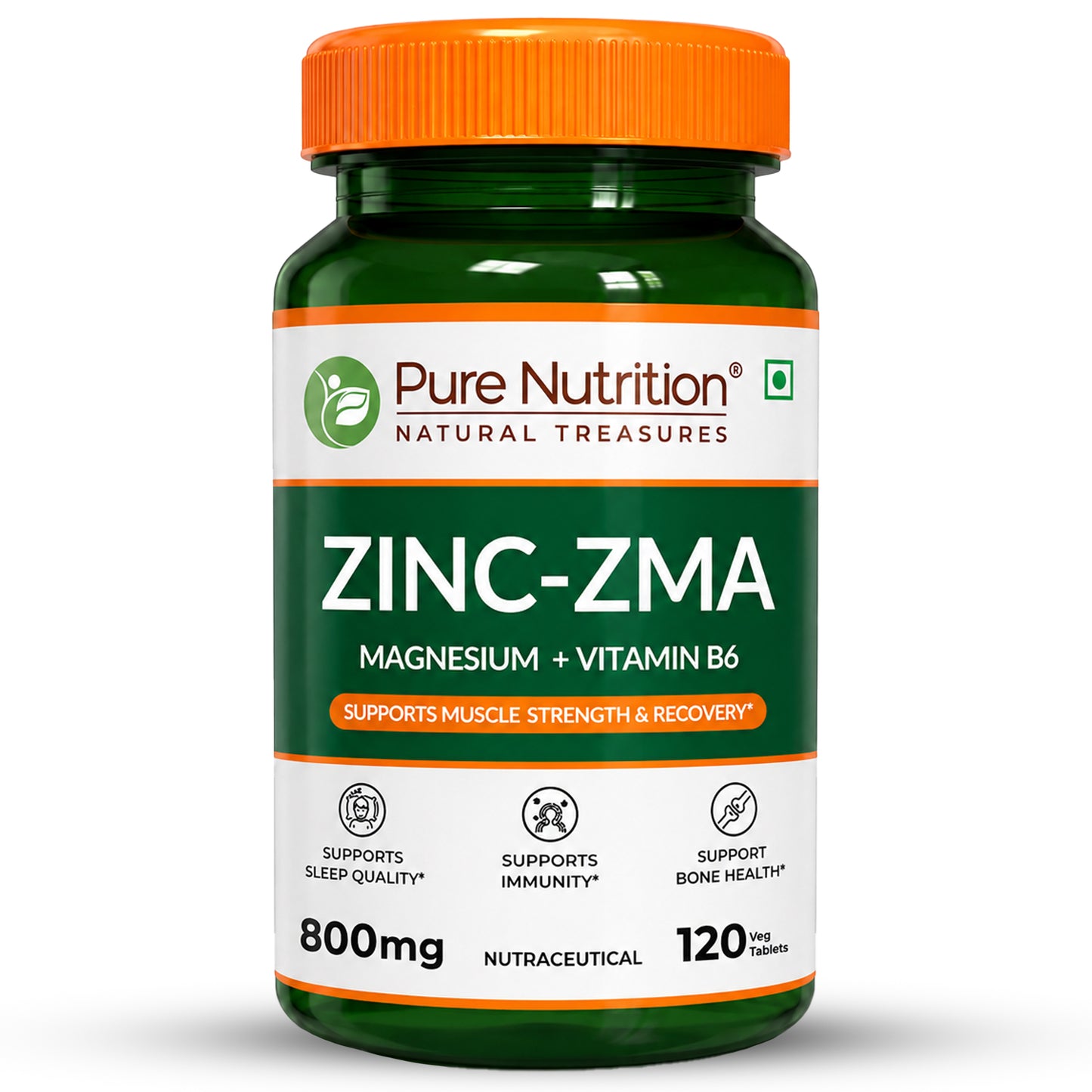 ZMA 120 Veg Tablets | Zinc, Magnesium Aspartate & Vitamin B6 | Muscle & Sleep