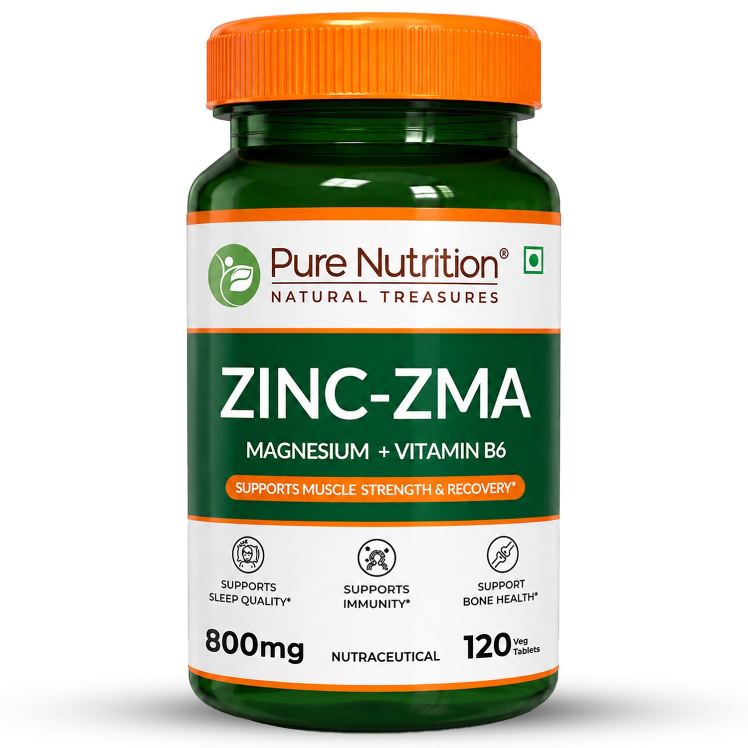 ZMA 120 Veg Tablets | Zinc, Magnesium Aspartate & Vitamin B6 | Muscle & Sleep
