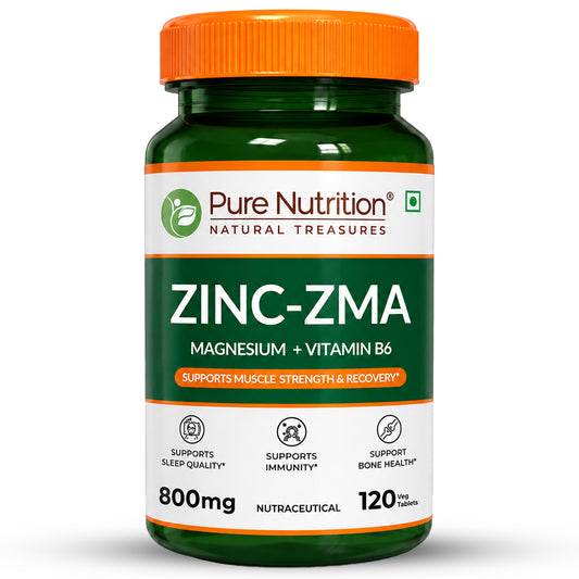 ZMA 120 Veg Tablets | Zinc, Magnesium Aspartate & Vitamin B6 | Muscle & Sleep