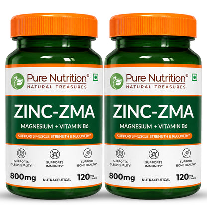 ZMA 120 Veg Tablets | Zinc, Magnesium Aspartate & Vitamin B6 | Muscle & Sleep