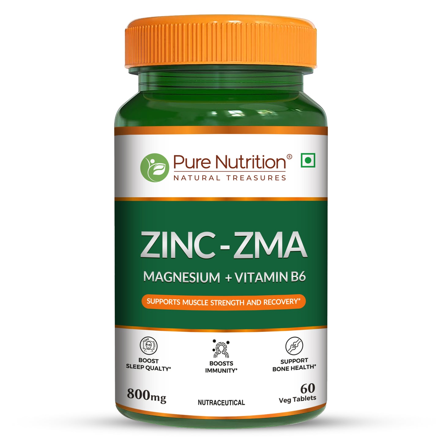 Pure Nutrition ZMA  Zinc, Magnesium & Vitamin B6 Tablets
