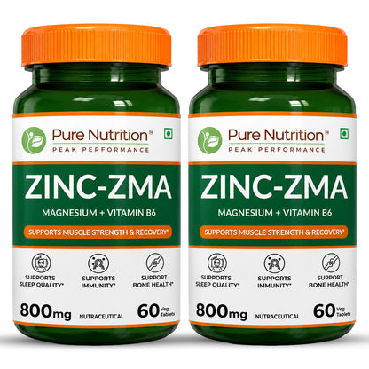 Pure Nutrition ZMA  Zinc, Magnesium & Vitamin B6 Tablets