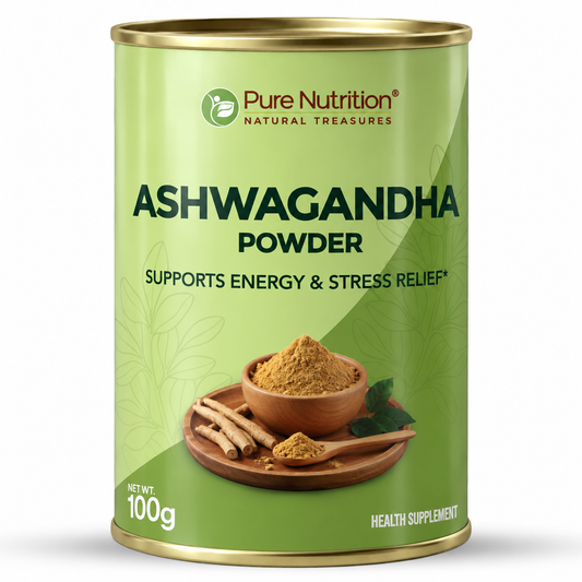 Organic Ashwagandha Powder 100g | Stress Relief, Sleep & Vitality