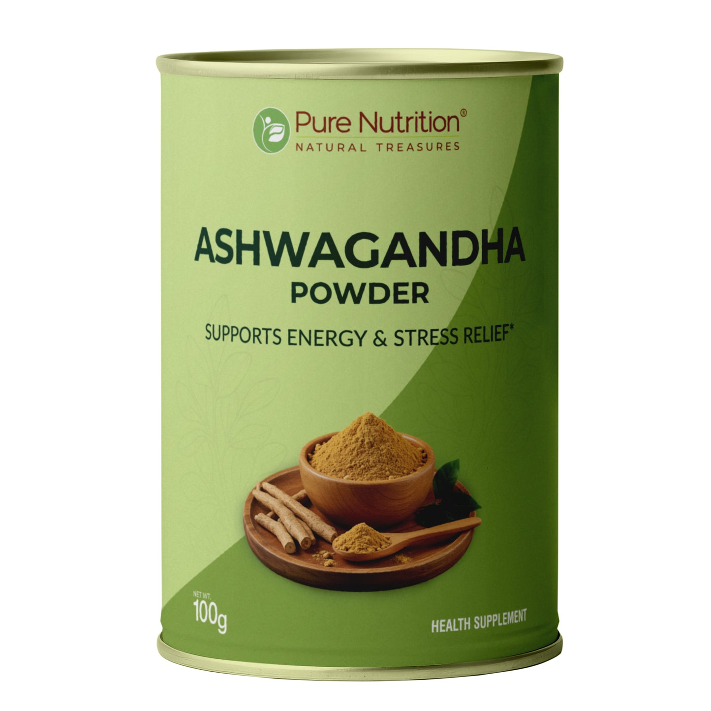 Organic Ashwagandha Powder - 100 g | 100% Pure and Natural | Supports Stress Relief, Vitality, and Overall Wellness