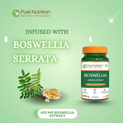 Boswellia Serrata Extract – 450mg | Bone & Joint Health | 60 Veg Capsules