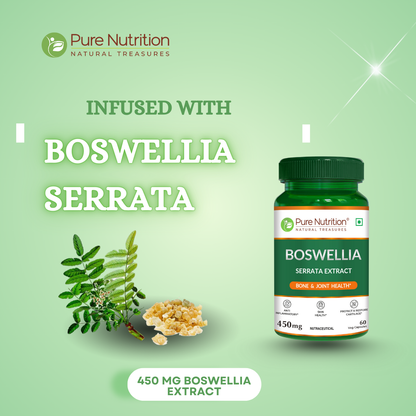 Boswellia Serrata Extract – 450mg | Bone & Joint Health | 60 Veg Capsules