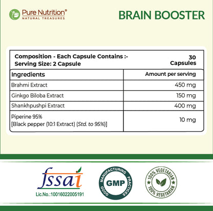 Pure Nutrition Plant Based Brain Boost