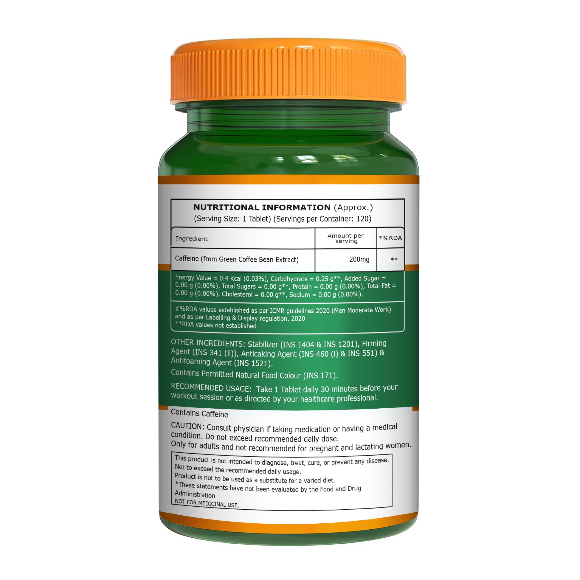 Pure Nutrition 100% Pure Caffeine – 200mg