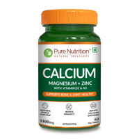Calcium Magnesium Zinc with Vitamin D3 & K2 – Bone & Muscle Support | 60 Tabs | 120 Tabs