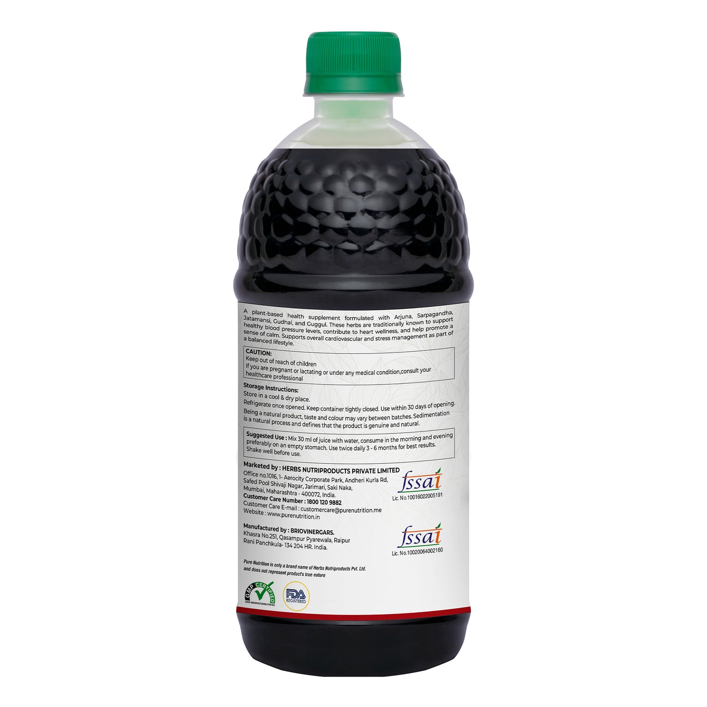 Pure Nutrition Cardia Herbal Juice