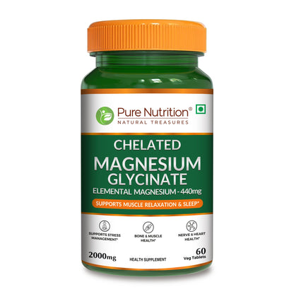 Chelated Magnesium Glycinate | Supports Relaxation, Muscle & Nerve Health