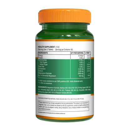 Chelated Magnesium Glycinate | Supports Relaxation, Muscle & Nerve Health