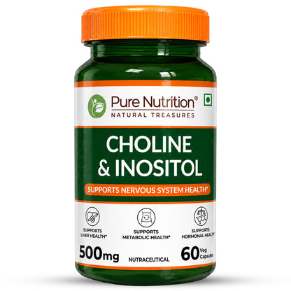 Choline & Inositol 500mg | 60 Veg Capsules