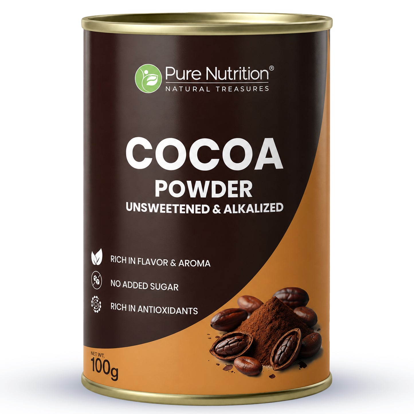 Cocoa Powder 100g | Unsweetened & Alkalized | No Added Sugar | Rich Cocoa Flavor