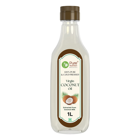 Virgin Coconut Oil 1000ml | Cold Pressed, 100% Pure & Unrefined | Good for Hair, Skin & Cooking