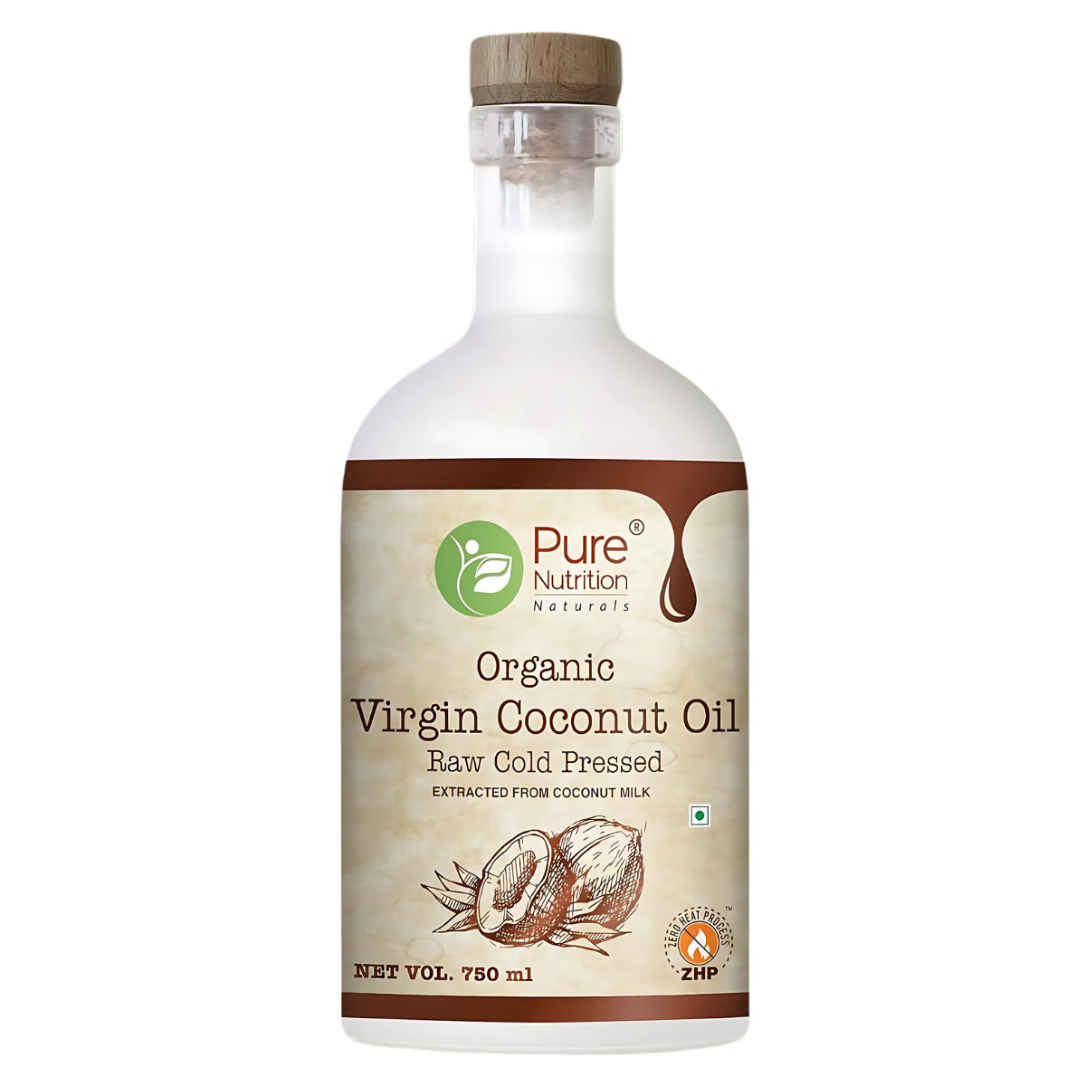 Organic Virgin Coconut Oil – Cold-Pressed, Pure & Unrefined, Nutrient-Rich 750ml