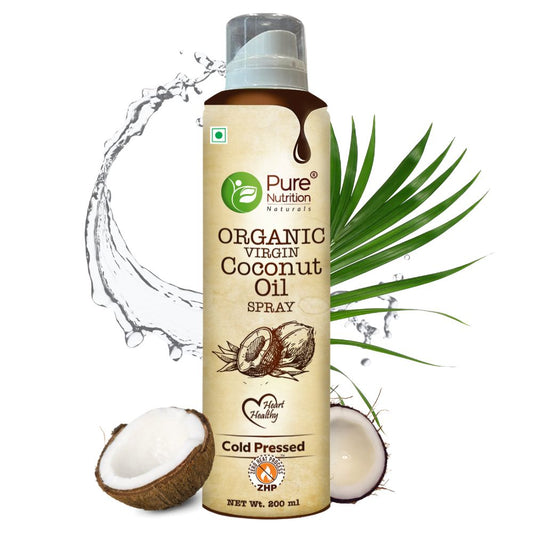 Coconut Oil Cooking Spray 200ml | 100% Organic, Extra Virgin, Cold Pressed | Low Calorie Cooking