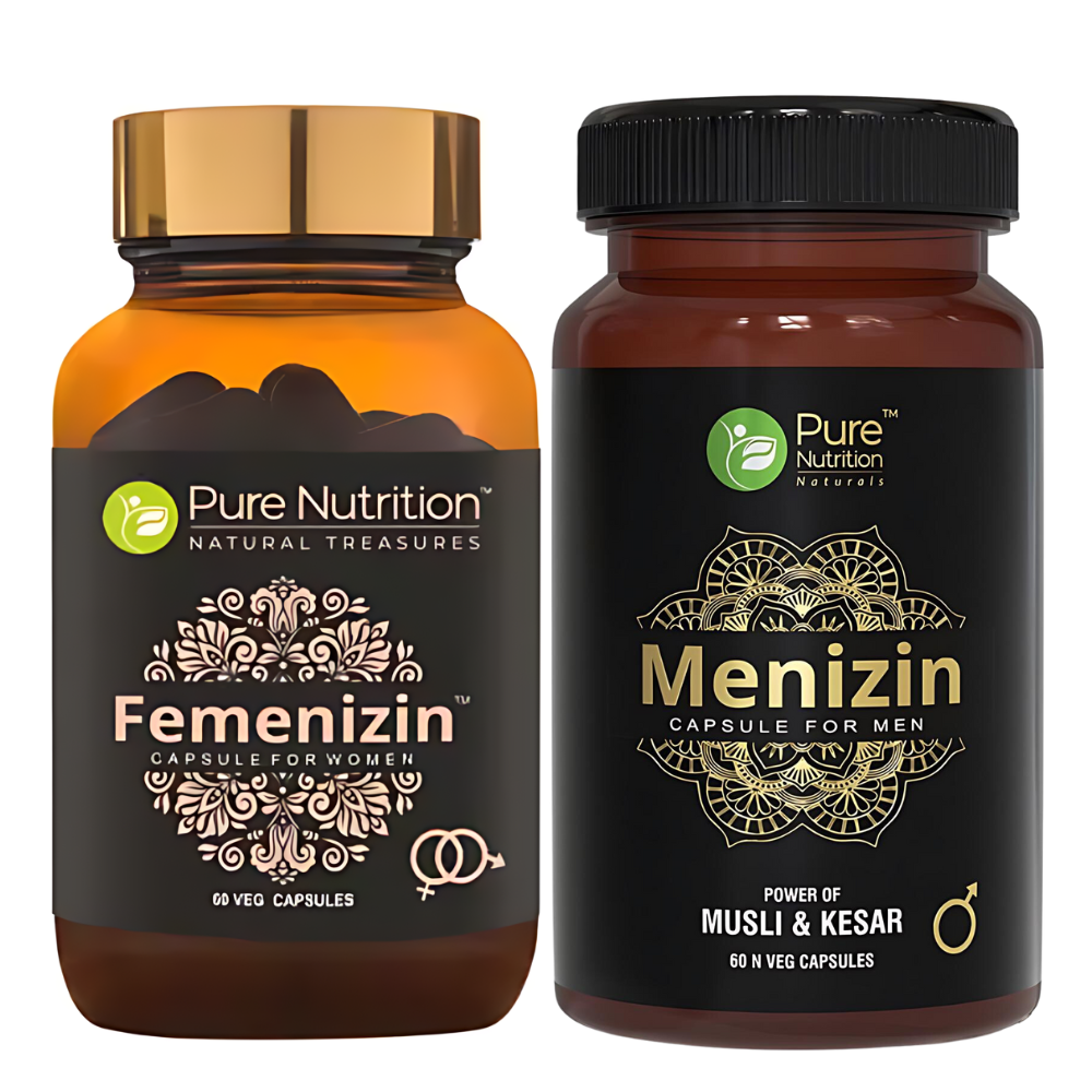 Couples Sexual Wellness Combo - 60x2 Capsules | Menizin and Femenizin for Vitality and Overall Wellness