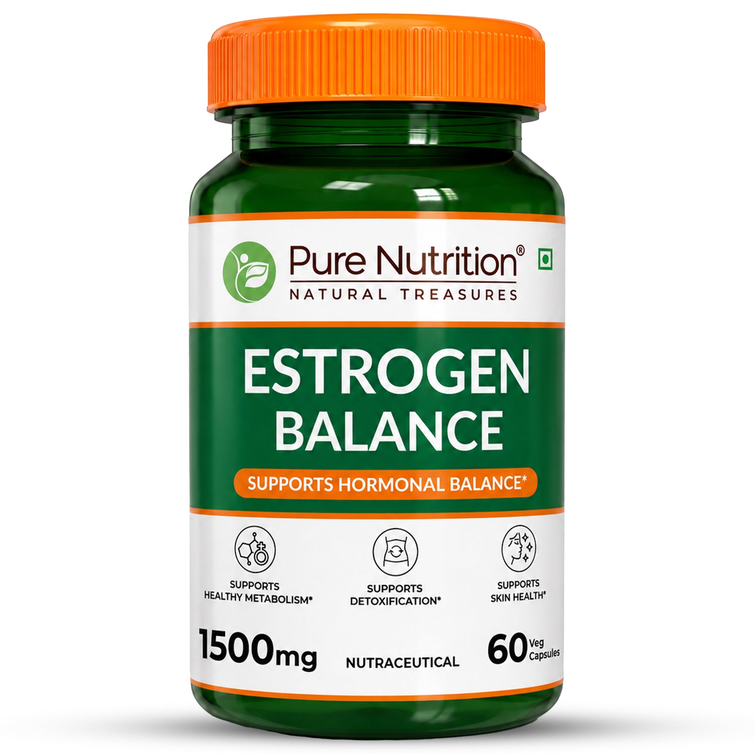 Estrogen Balance 1500mg | DIM, Calcium D-Glucarate & Chasteberry | 60 Veg Capsules