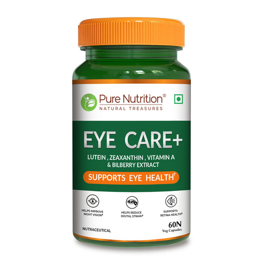 Eye Care+ – Lutein, Zeaxanthin, Vitamin A & Bilberry