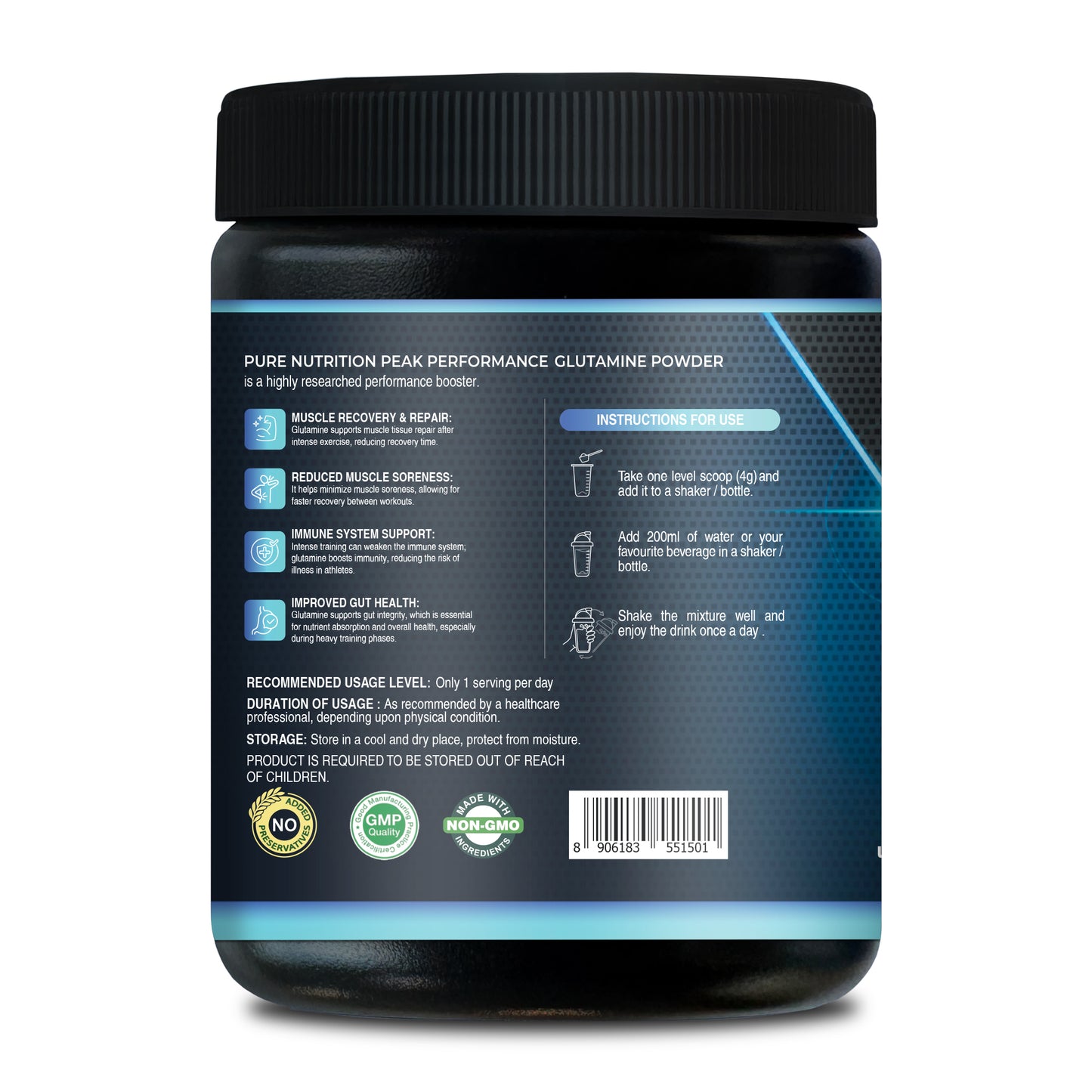 Glutamine Powder – Amino Acid Supplement 100g