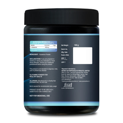 Glutamine Powder – Amino Acid Supplement 100g