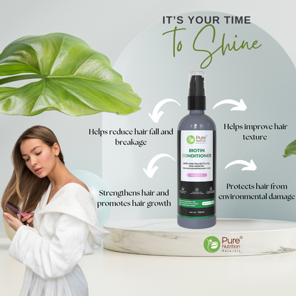 Biotin and Collagen Conditioner - 180ml | Supports Healthy Hair Growth and Strength
