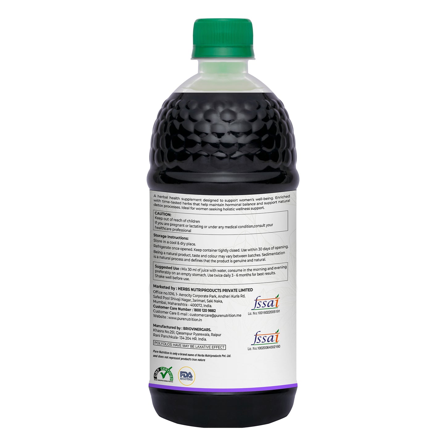 Pure Nutrition Her Care Women's Wellness Juice