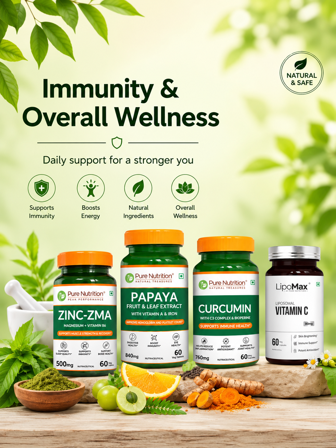 Immunity & Overall Wellness Supplements
