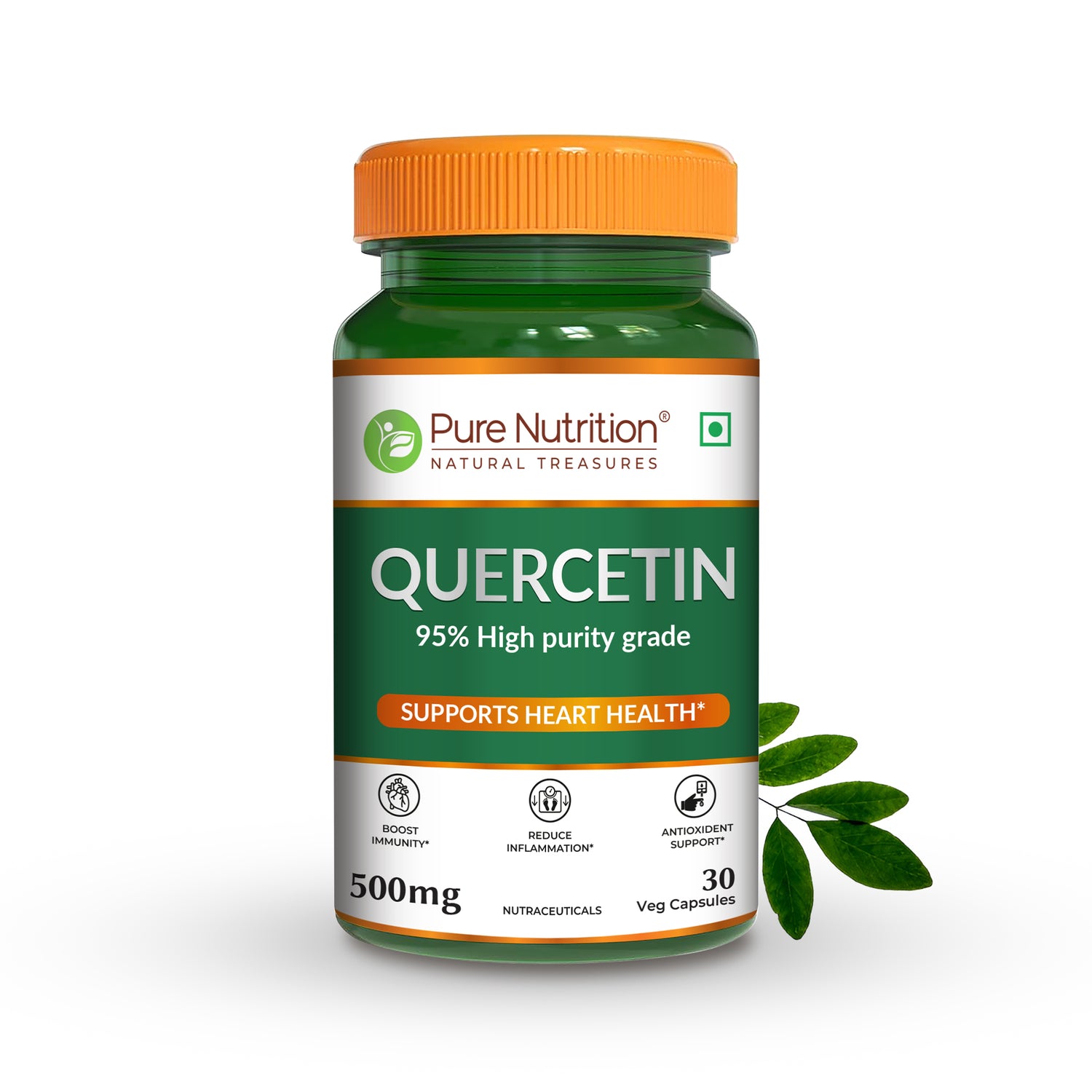 Quercetin 500mg 30 Veg Capsules | High-Purity Extract