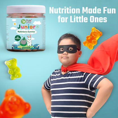 Multivitamin Kids Gummies - 30 Vegetarian Gummies | Supports Healthy Growth and Development