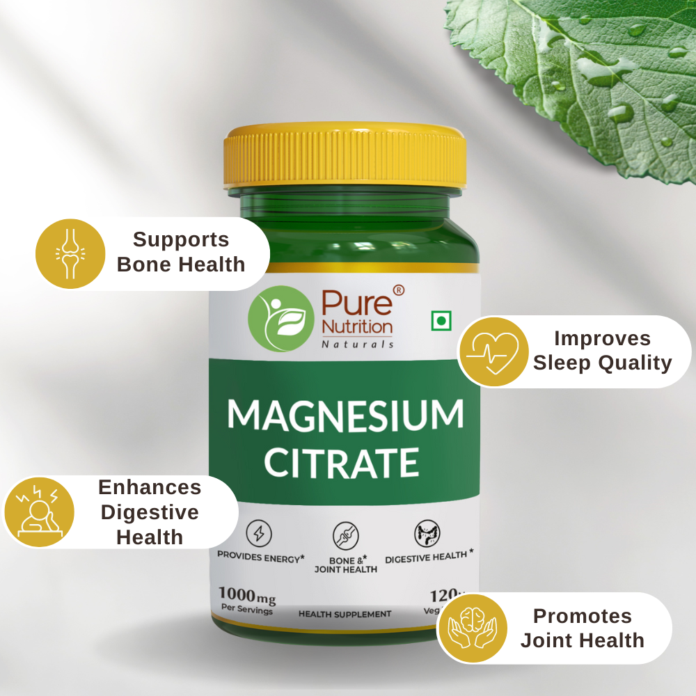 Magnesium Citrate 120 Tabs Pn 2.0 - Supports Digestion & Reduces Muscle Cramps