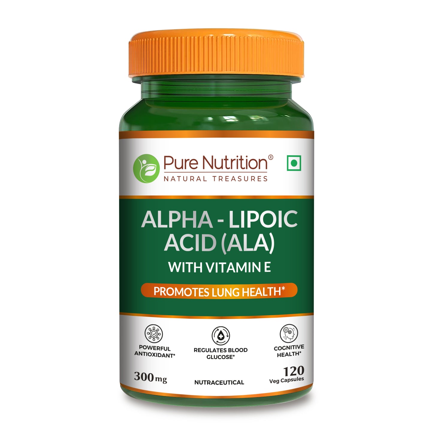 Alpha Lipoic Acid - 120 Veg Capsules | Antioxidant Support for Cellular Health & Energy Metabolism