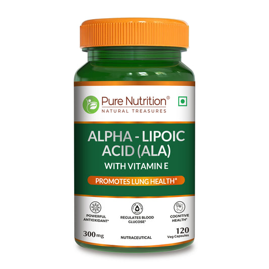 Alpha Lipoic Acid - 120 Veg Capsules | Antioxidant Support for Cellular Health & Energy Metabolism