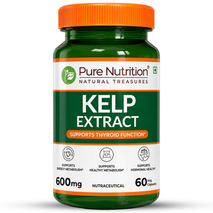 Kelp Extract 600mg | 60 Veg Capsules | Laminaria spp. Whole Plant Extract