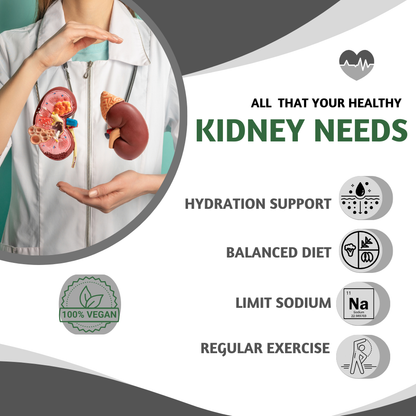 Kidney Wellness Support | Turmeric & Punarnava | 500mg | 60 Capsules