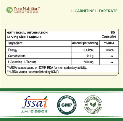 Pure Nutrition L-Carnitine L-Tartrate 