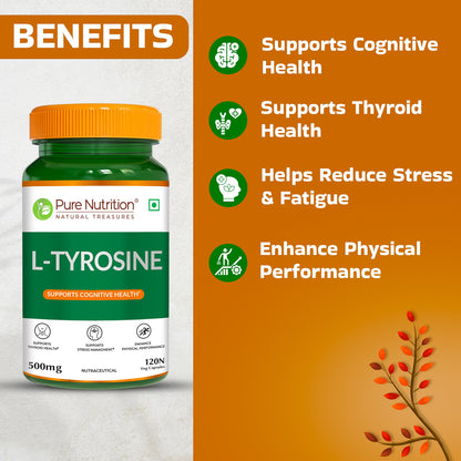 Pure Nutrition L-Tyrosine 500 mg Veg Capsules