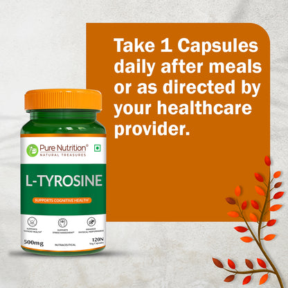 Pure Nutrition L-Tyrosine 500 mg Veg Capsules
