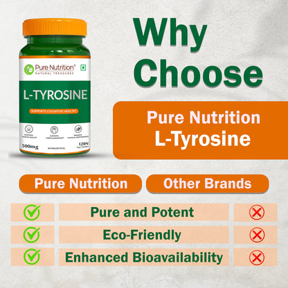 Pure Nutrition L-Tyrosine 500 mg Veg Capsules