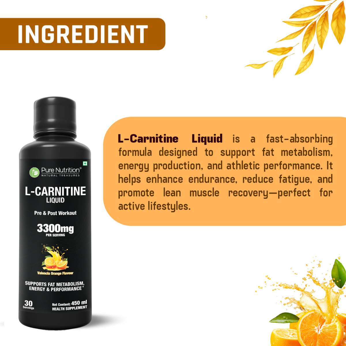 L-Carnitine for Pre & Post Workout – Pure Nutrition