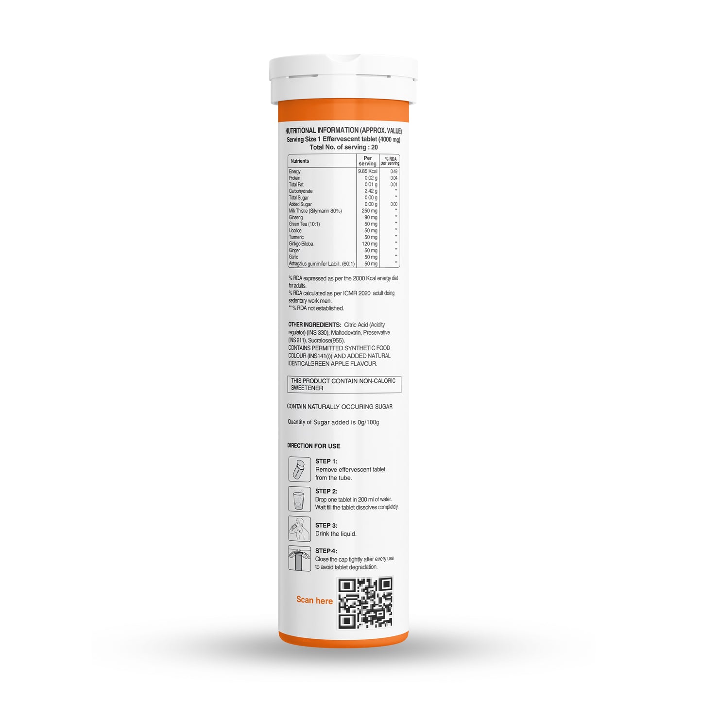 Liver Detox Effervescent Tablets | Supports Liver Health, Detoxification, and Overall Wellness