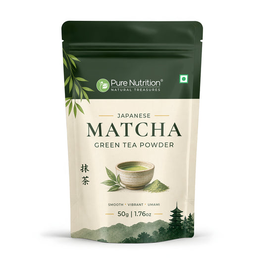 Japanese Matcha Green Tea Powder 50g | Premium Japanese Matcha | Finely Ground Green Tea Powder for Tea, Lattes & Smoothies