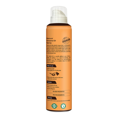 Black Sesame Oil Spray 200ml | 100% Pure, Cold-Pressed | Healthy Cooking, Rich in Nutrients