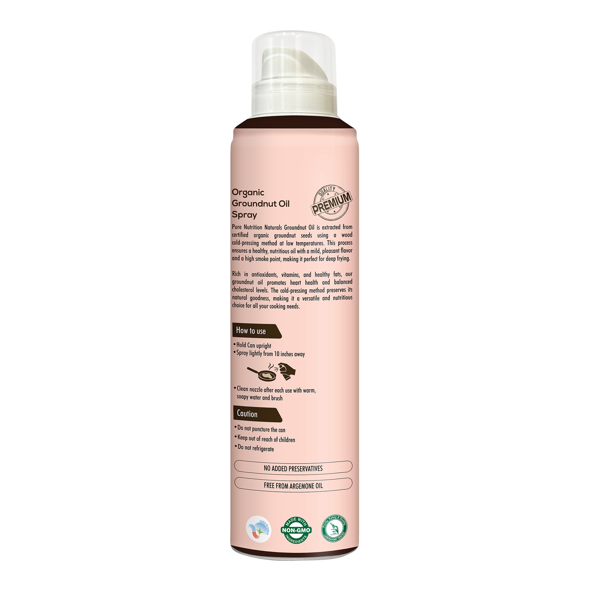 Pure Nutrition Organic Ground Nut Oil Spray